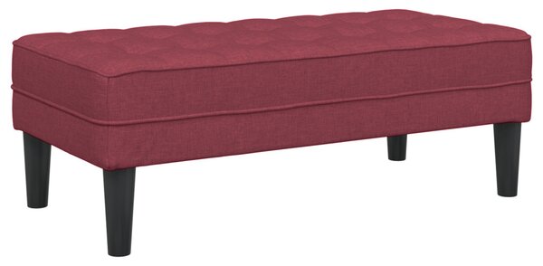 VidaXL pad párnával Bordó 113 x 57 x 39 cm szövet