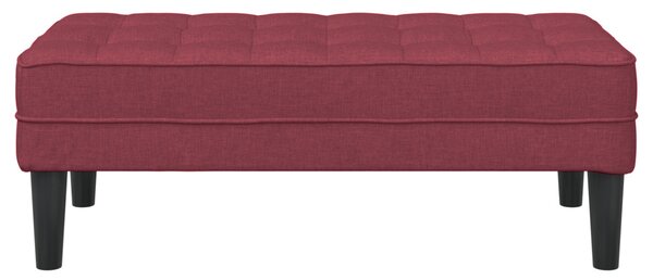 VidaXL pad párnával Bordó 113 x 57 x 39 cm szövet