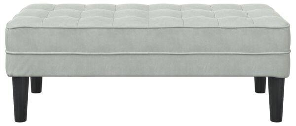 Pad Világosszürke 113 cm Velúr