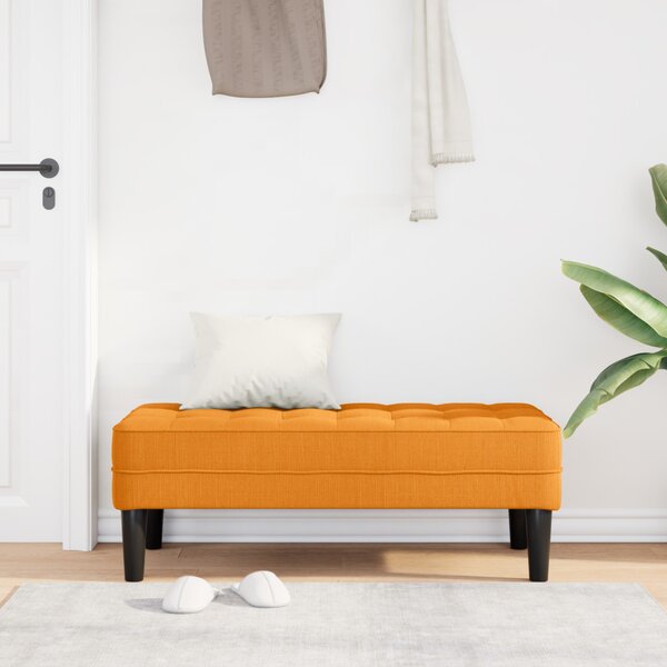 VidaXL pad párnával Sötét sárga 113 x 57 x 39 cm szövet