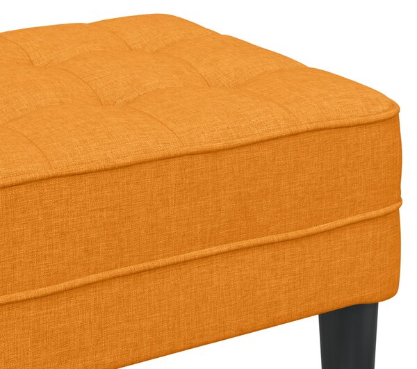 VidaXL pad párnával Sötét sárga 113 x 57 x 39 cm szövet