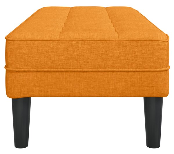 VidaXL pad párnával Sötét sárga 113 x 57 x 39 cm szövet