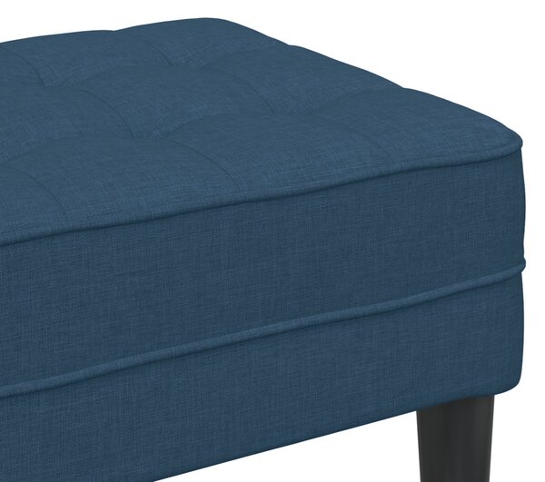 VidaXL pad párnával Kék 113 x 57 x 39 cm szövet
