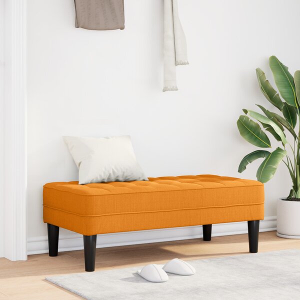 VidaXL pad párnával Sötét sárga 113 x 57 x 39 cm szövet