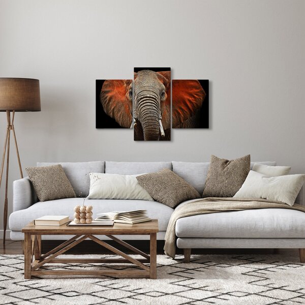 Kép - Elefántok Tsavóval (90x60 cm)