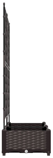 Kerti cserép 2 db Barna 80 x 40 x 125,5 cm PP