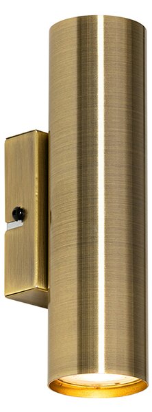 Modern fali lámpa bronz 2-lámpás - Jeana