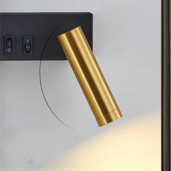 Fali lámpaAPP1439-2-W BLACK GOLD LEFT