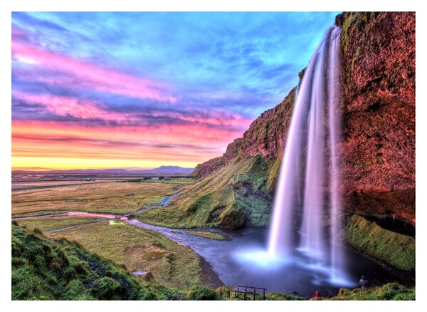 Kép - Seljalandsfoss vízesés (70x50 cm)