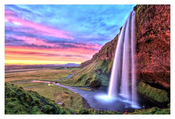Kép - Seljalandsfoss vízesés (90x60 cm)