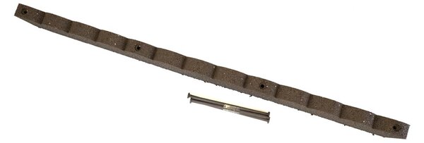 Multy home Kerti szegély Barna 120 cm, gumi (szegekkel együtt)