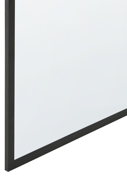 Zuhanyparaván Edzett Üvegből Fekete Kerettel 80 x 190 cm WASPAM II