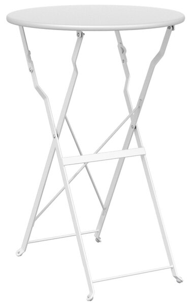 Bisztróasztal Fehér Ø 50 x 71 cm Porfestett acél