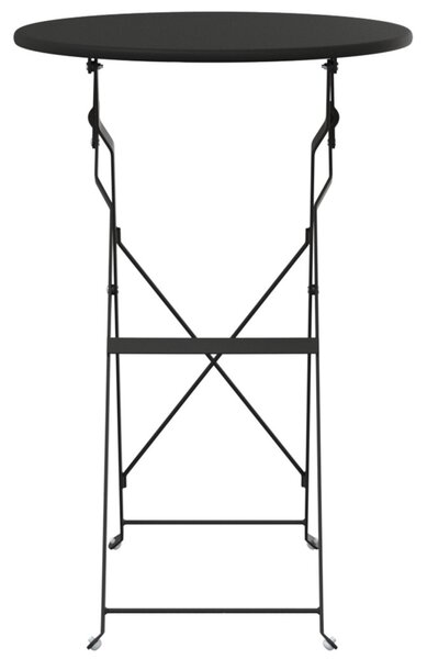 Összecsukható Bisztróasztal Antracit Ø50x71 cm Porszórt Acél