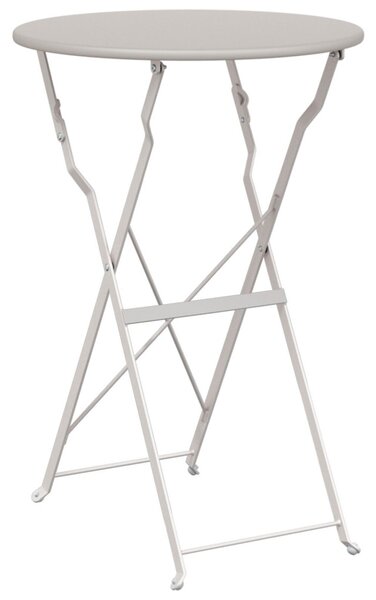 Bisztróasztal Bézs Ø 50 x 71 cm Porfestett acél