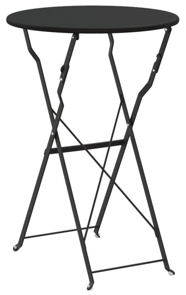 Összecsukható Bisztróasztal Antracit Ø50x71 cm Porszórt Acél