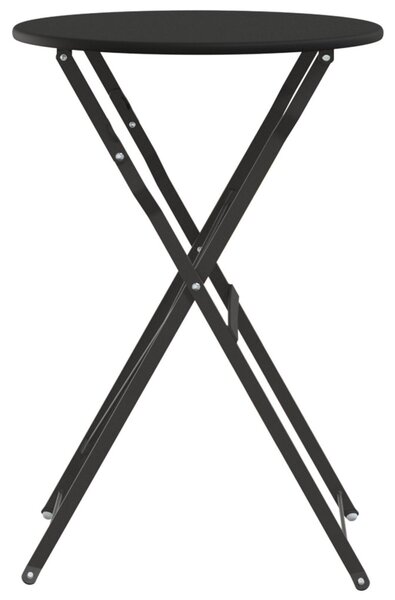 Összecsukható Bisztróasztal Antracit Ø50x71 cm Porszórt Acél