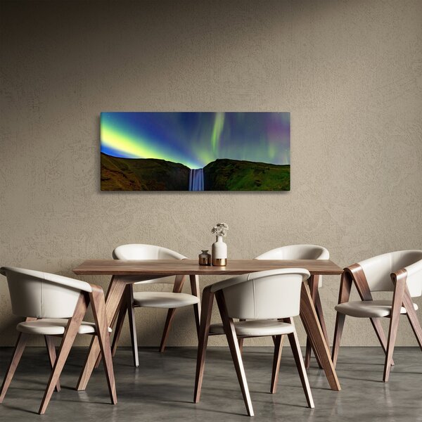 Kép - Aurora Borealis Izlandon (120x50 cm)
