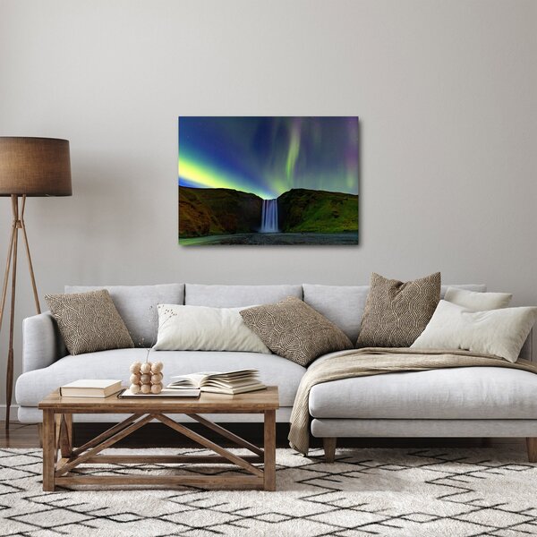 Kép - Aurora Borealis Izlandon (70x50 cm)