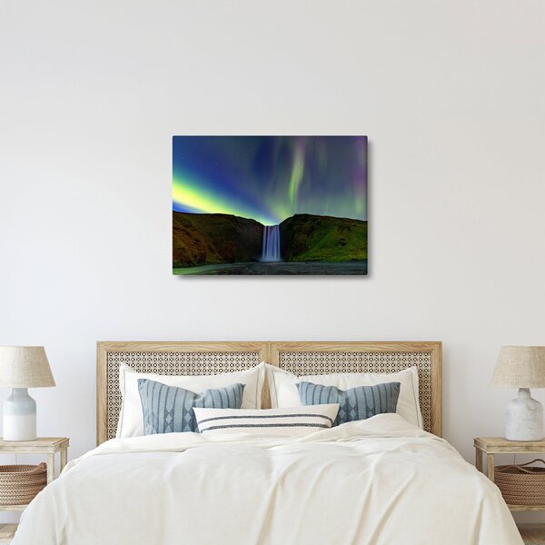 Kép - Aurora Borealis Izlandon (70x50 cm)