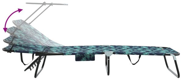 Összecsukható nyugágy Sokszínű 190 x 57 x 81 cm oxford