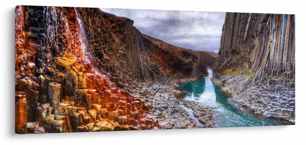 Kép - Studlagil kanyon (120x50 cm)