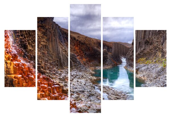 Kép - Studlagil kanyon (150x105 cm)