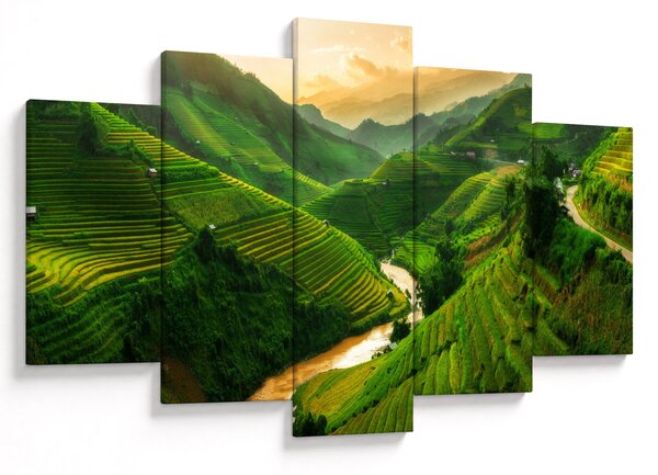 Kép - Mu Cang Chai rizsteraszok (150x105 cm)