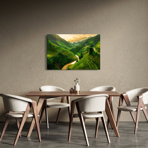 Kép - Mu Cang Chai rizsteraszok (90x60 cm)