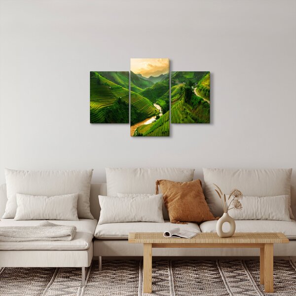 Kép - Mu Cang Chai rizsteraszok (90x60 cm)