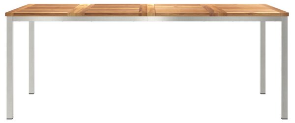 Kültéri Étkezőasztal 200x90x74.5 cm Tömör Tíkfából