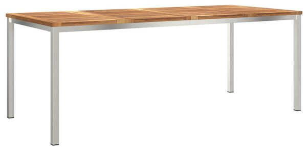 Kültéri Étkezőasztal 200x90x74.5 cm Tömör Tíkfából