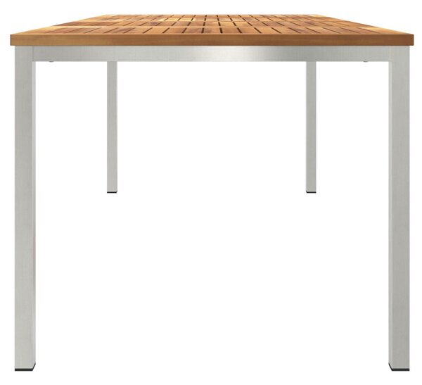 Kültéri Étkezőasztal 200x90x74.5 cm Tömör Tíkfából