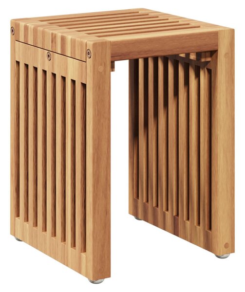 VidaXL Kerti Oldal Asztal 3 pcs Barna 33 x 44,5 x 51 cm Tömör Teakfa