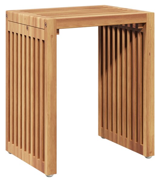 VidaXL Kerti Oldal Asztal 3 pcs Barna 33 x 44,5 x 51 cm Tömör Teakfa