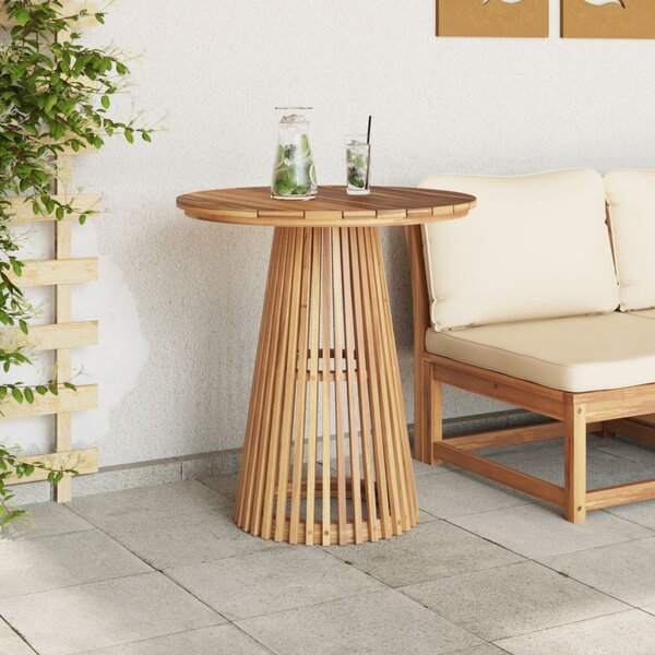 VidaXL Oldal asztal Barna 70 x 70 x 75 cm Tömör Teakfa