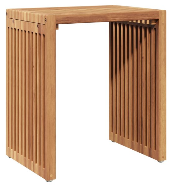 VidaXL Kerti Oldal Asztal 3 pcs Barna 33 x 44,5 x 51 cm Tömör Teakfa