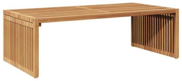 Kerti Oldal Asztal Barna 110 x 55 x 35,5 cm Tömör Teakfa