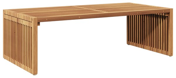 Kerti Oldal Asztal Barna 110 x 55 x 35,5 cm Tömör Teakfa