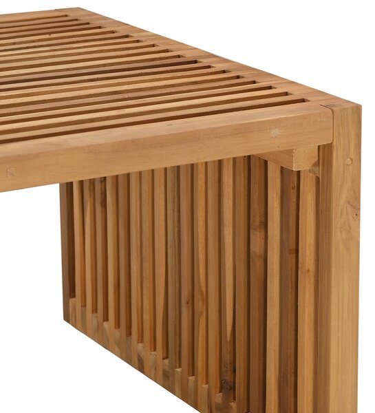 Kerti Oldal Asztal Barna 110 x 55 x 35,5 cm Tömör Teakfa