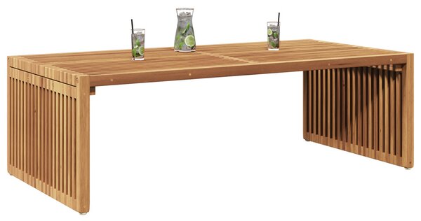 Kerti Oldal Asztal Barna 110 x 55 x 35,5 cm Tömör Teakfa