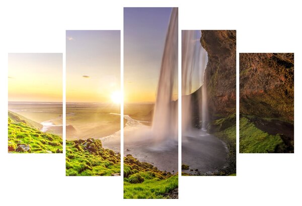 Kép - Seljalandsfoss a barlang mögül (150x105 cm)
