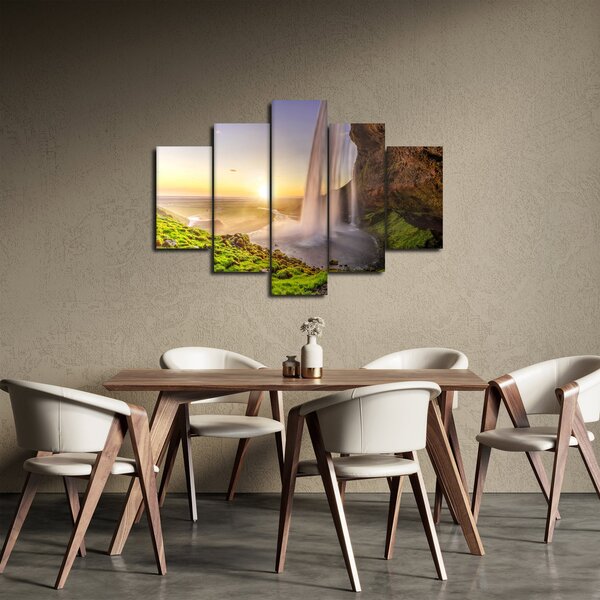 Kép - Seljalandsfoss a barlang mögül (150x105 cm)