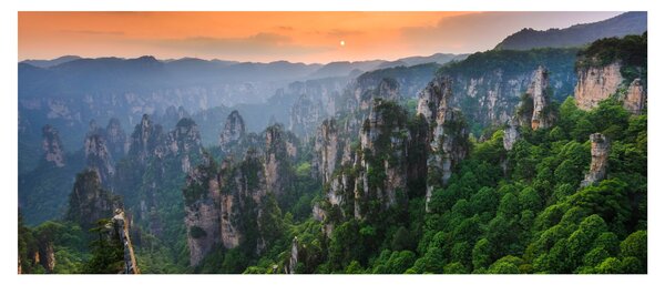 Kép - Zhangjiajie Nemzeti Erdei Park (120x50 cm)