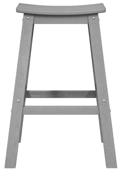 Bárszékek 2 db Világosszürke HDPE