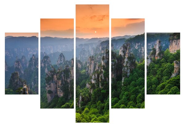 Kép - Zhangjiajie Nemzeti Erdei Park (150x105 cm)