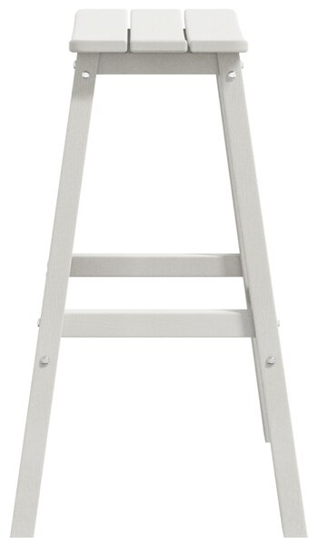 Bárszékek 2 db Fehér HDPE