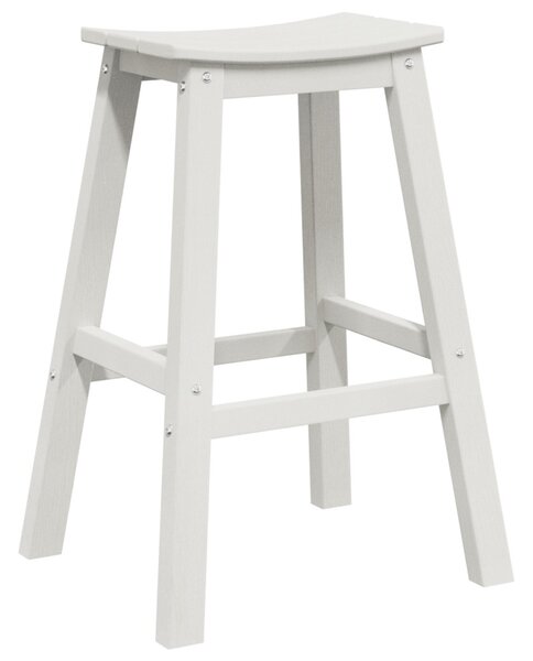 Bárszékek 2 db Fehér HDPE