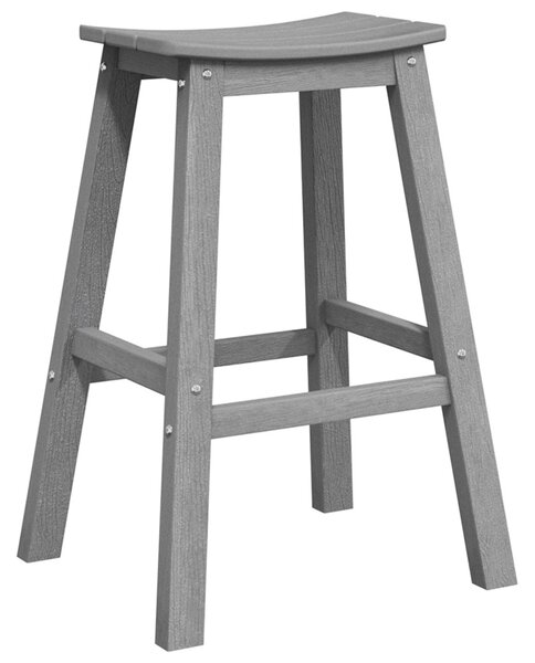 Bárszékek 2 db Világosszürke HDPE