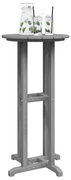 Bárasztal Világosszürke 55x55x107 cm HDPE
